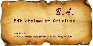 Büchelmayer Aniziusz névjegykártya